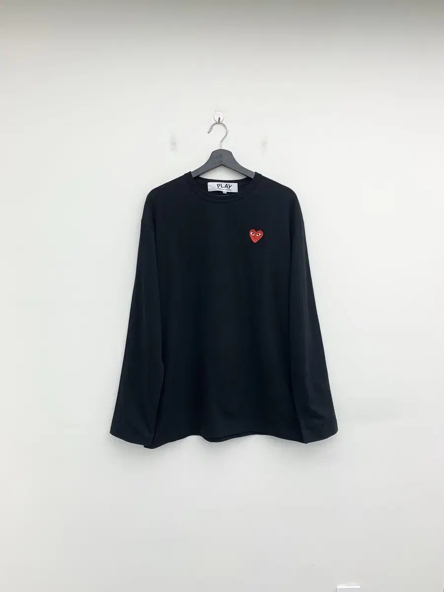 Comme des Garçons Song Play Heart Waffen Black Long Sleeve