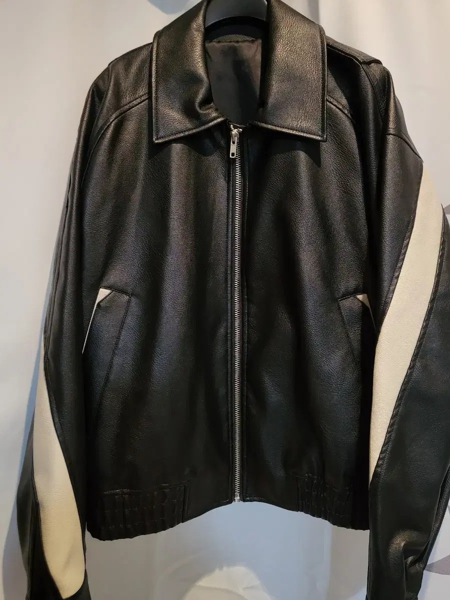 Eight Seconds Faux Leather Sleeved Blouson Jacket