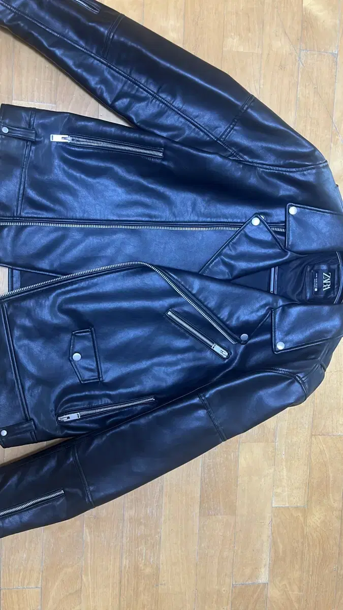 Zara Rider Leather Jacket XL