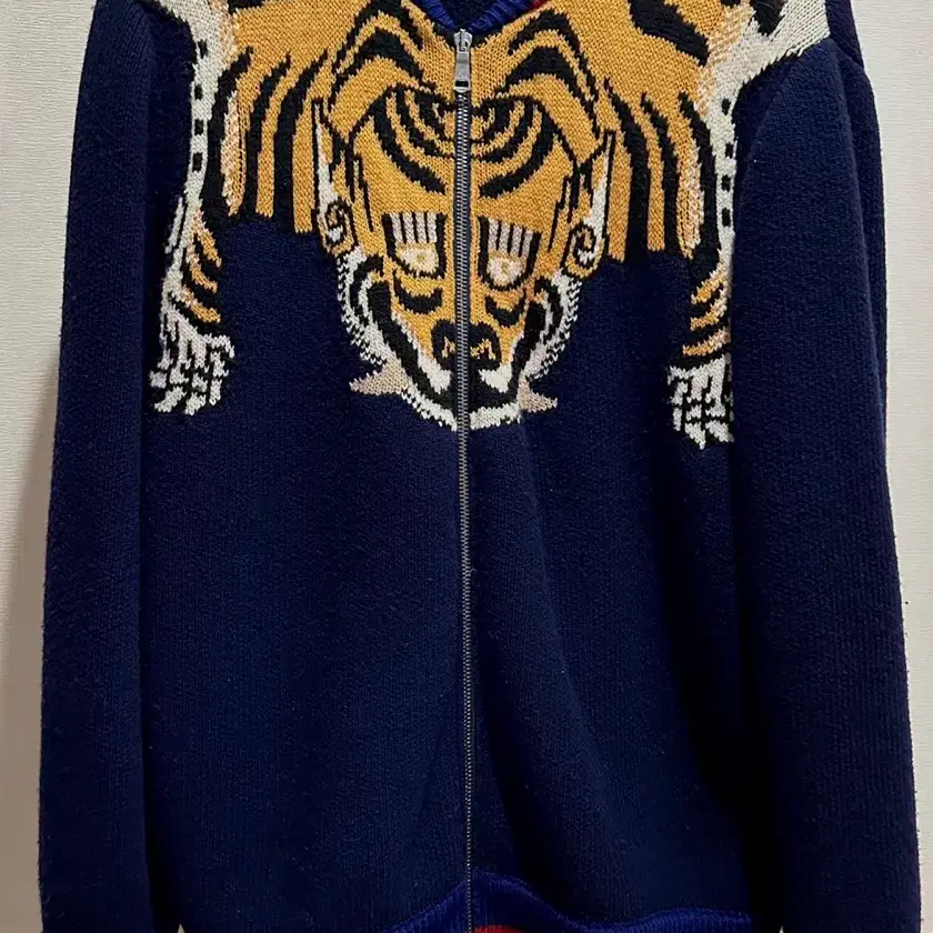 구찌-Gucci -Wool Knitted Jacket With Tiger