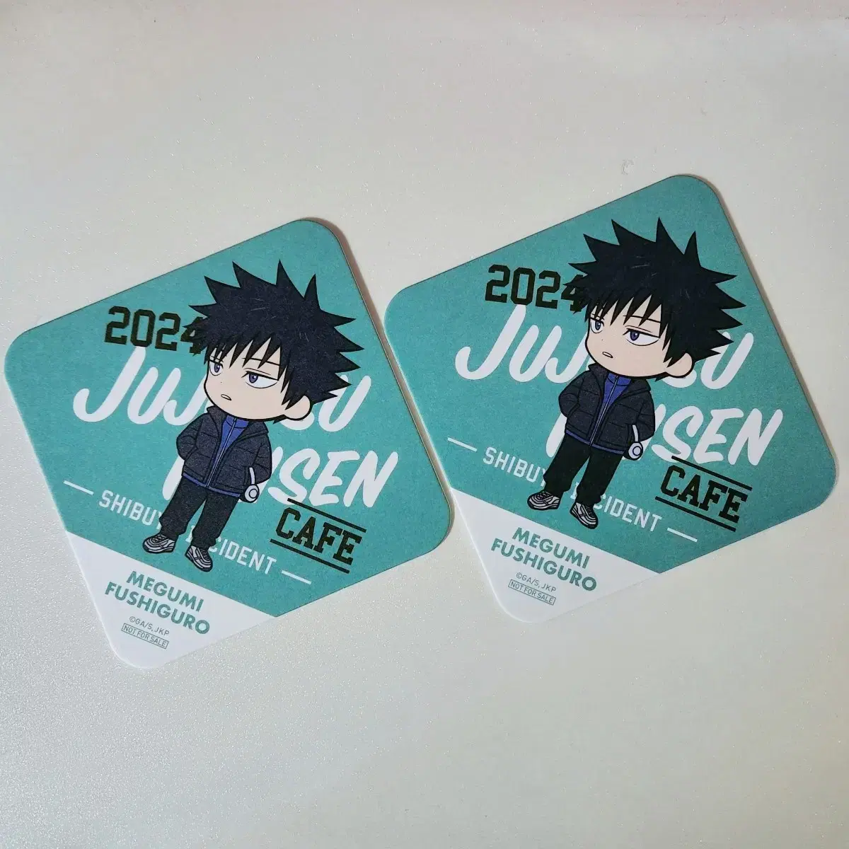 Jujutsu Rotation Juju Cafe Zuu Cafe Collab Cafe Megumi pre-order benefit Coaster wts.