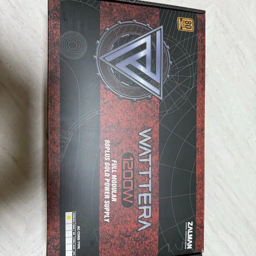 잘만 WATTTERA 1200W 80PLUS GOLD 파워 판매해요