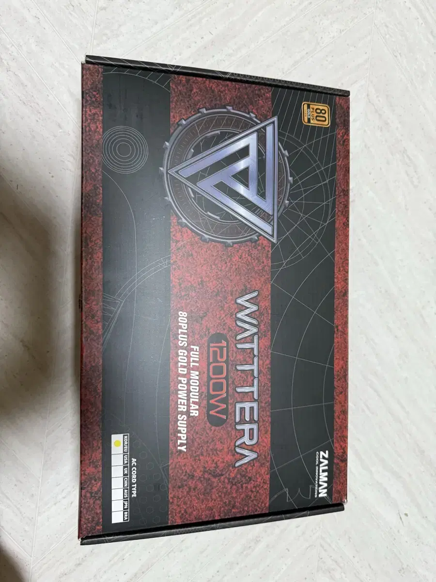 잘만 WATTTERA 1200W 80PLUS GOLD 파워 판매해요