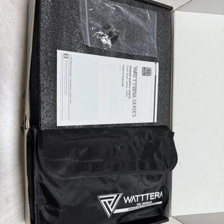 잘만 WATTTERA 1200W 80PLUS GOLD 파워 판매해요