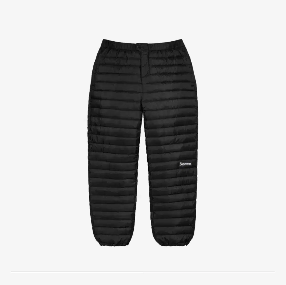 [M]Supreme Microdown Pants Black 24fw