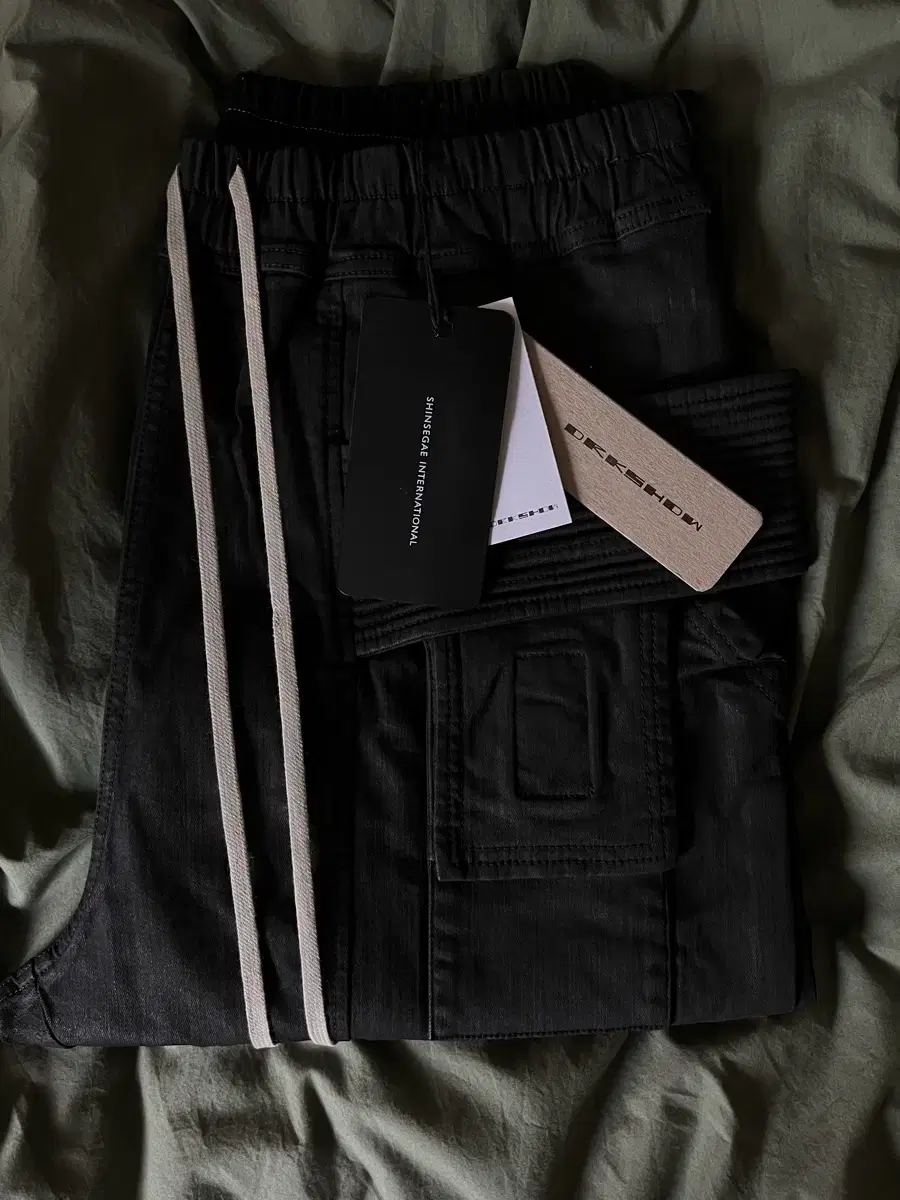 [L] Rick Owens Creech Waxed Denim Pants Taekwondo SBW