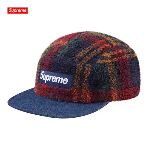 슈프림 플리스 캠프캡 | Supreme Plaid Fleece Camp