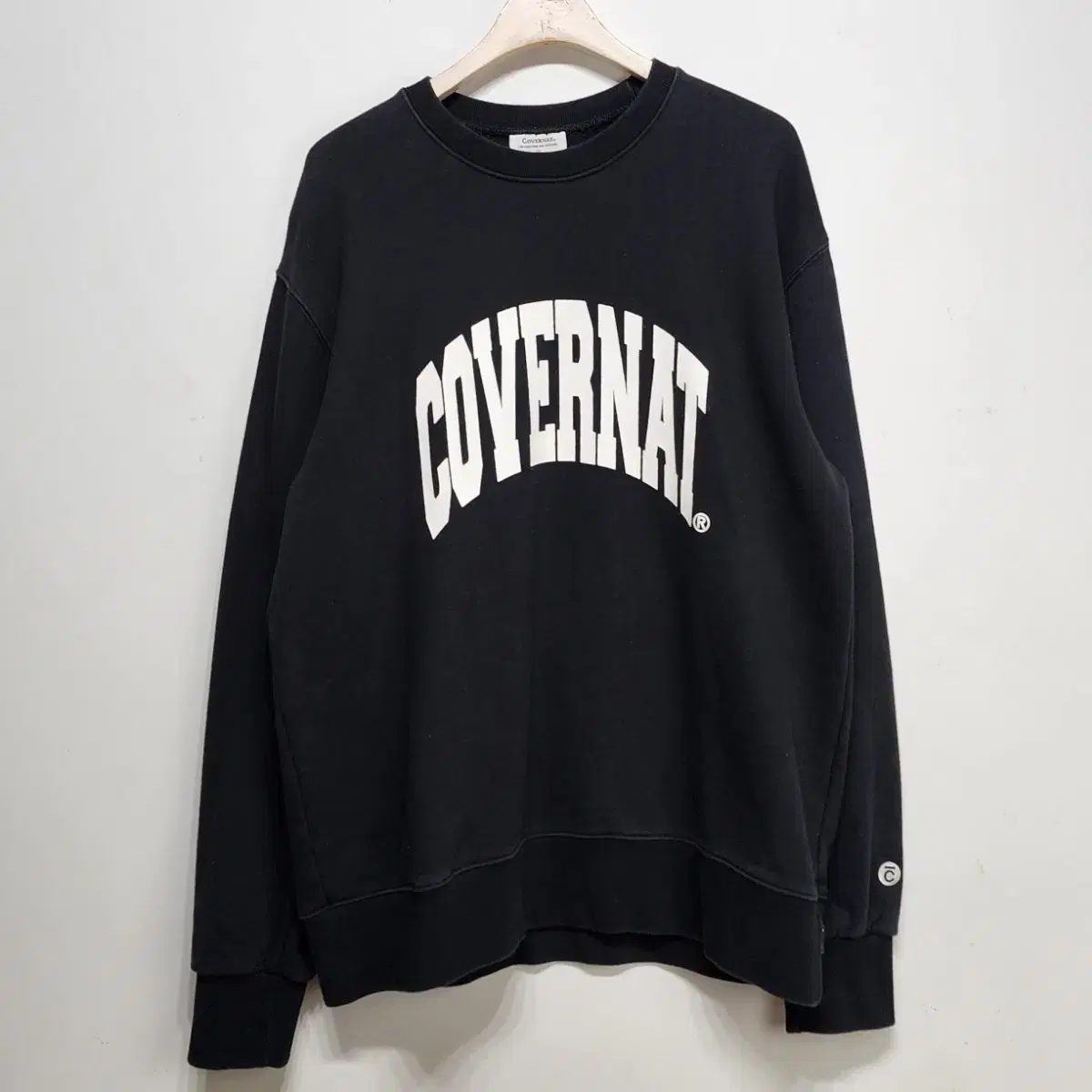 COVERNAT Big Logo Man-to-Man T-Shirt Black L