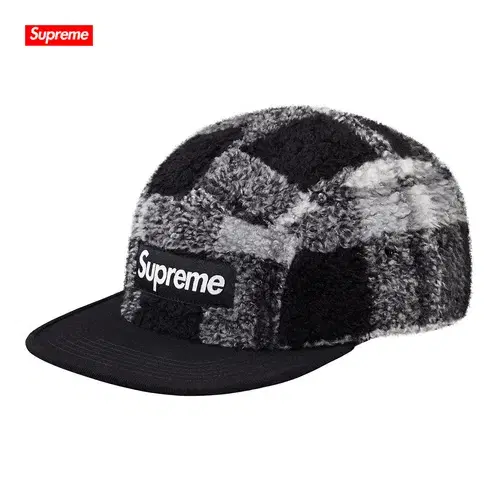 슈프림 플리스 캠프캡 | Supreme Plaid Fleece Camp