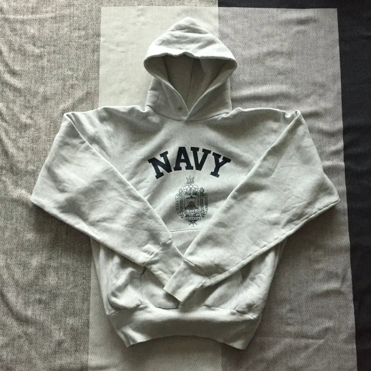 90s Vintage US NAVY US Navy Academy Hoodie XL