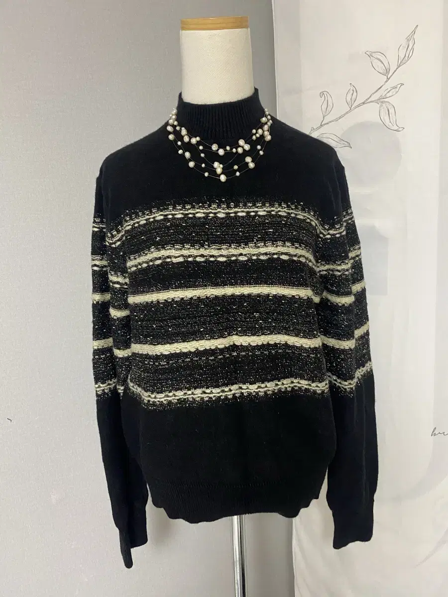 55/66 NineCop Glitter Vahn Pola Knit