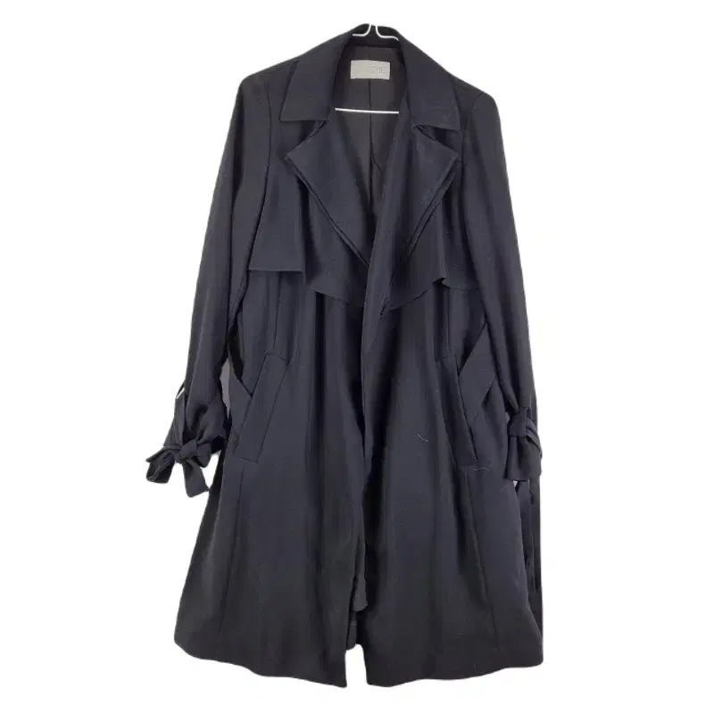 E9633 2ME Womens 85160 Black Trench Coat/Dirk