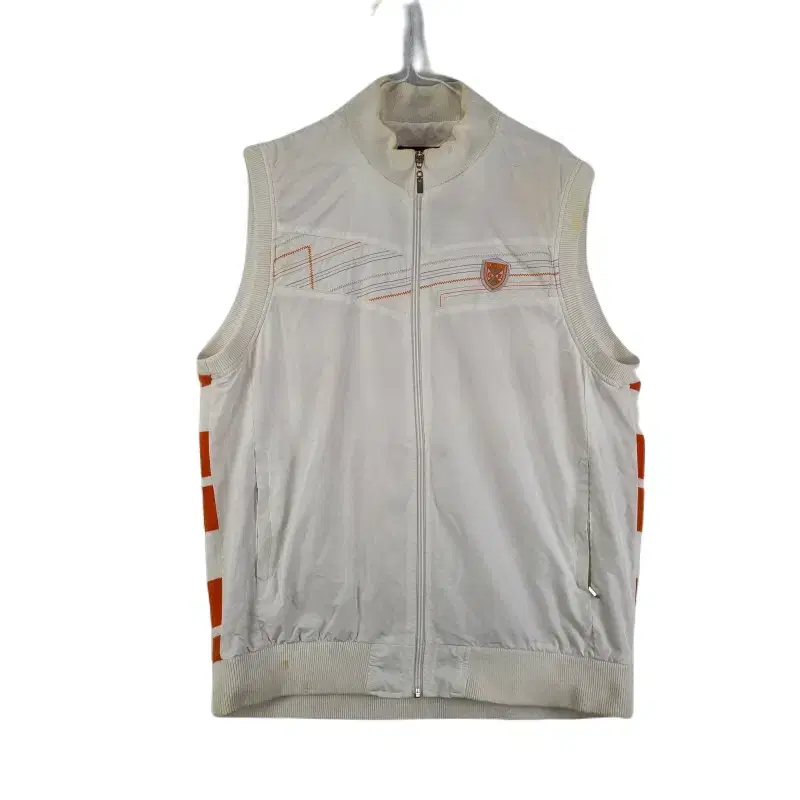 E9637 GES Men's 110 White Outdoor Zip Up Vest/Dirk