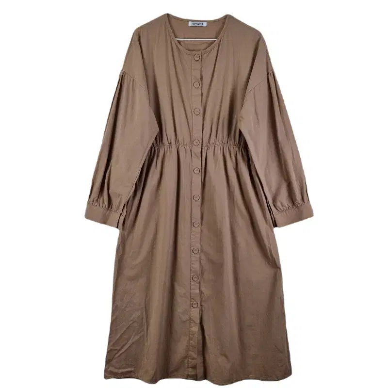 E9643 HAPPING WOMEN2SIZE BEIGE OPEN ONEPIECE/DERK