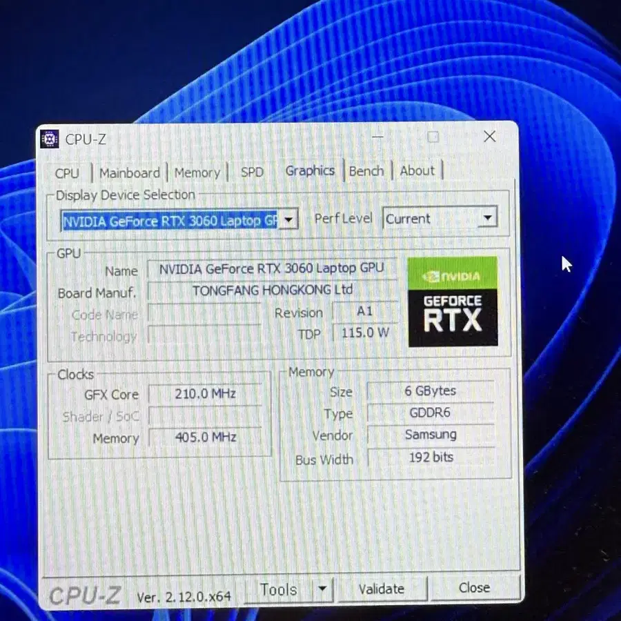 한성 TFG5176XG 게이밍 노트북 (RTX3060, SSD 1TB)