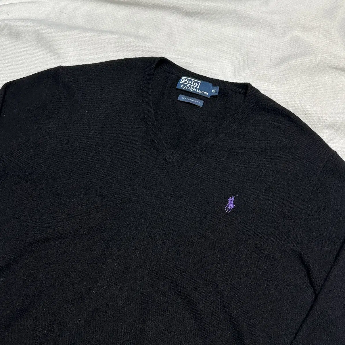 XL 90s Polo Ralph Lauren Merino Wool V-Neck Knit