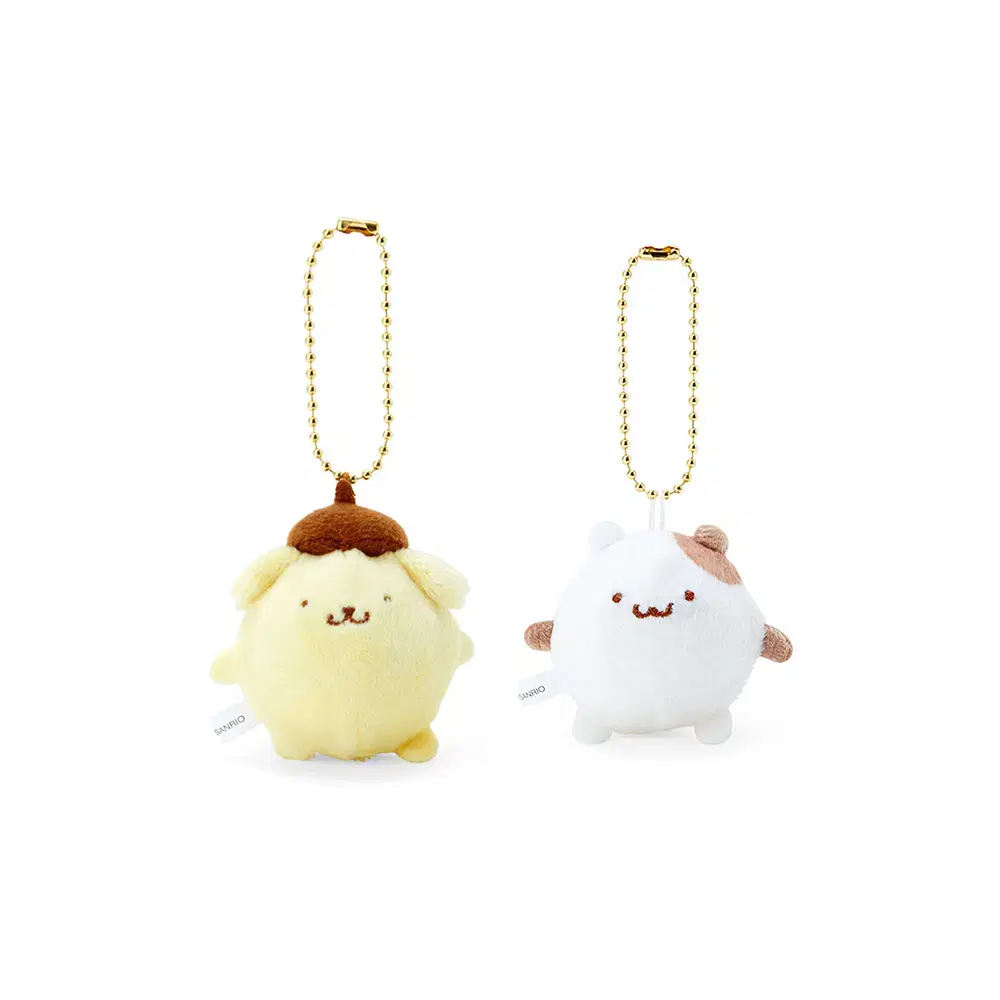 Sanrio Pompompurin Manmaru Series Secret Mascot Holder Doll Keyring - Muffin Set