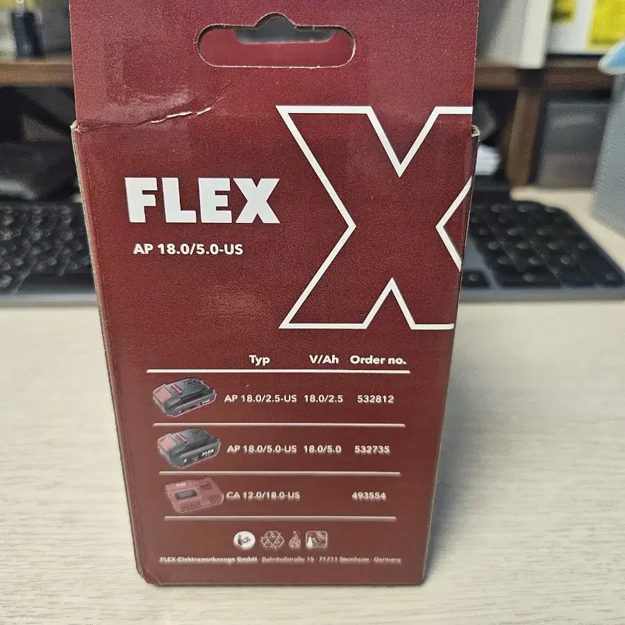 플렉스 Flex 리튬이온 베터리 18V 5.0Ah 미개봉 2개