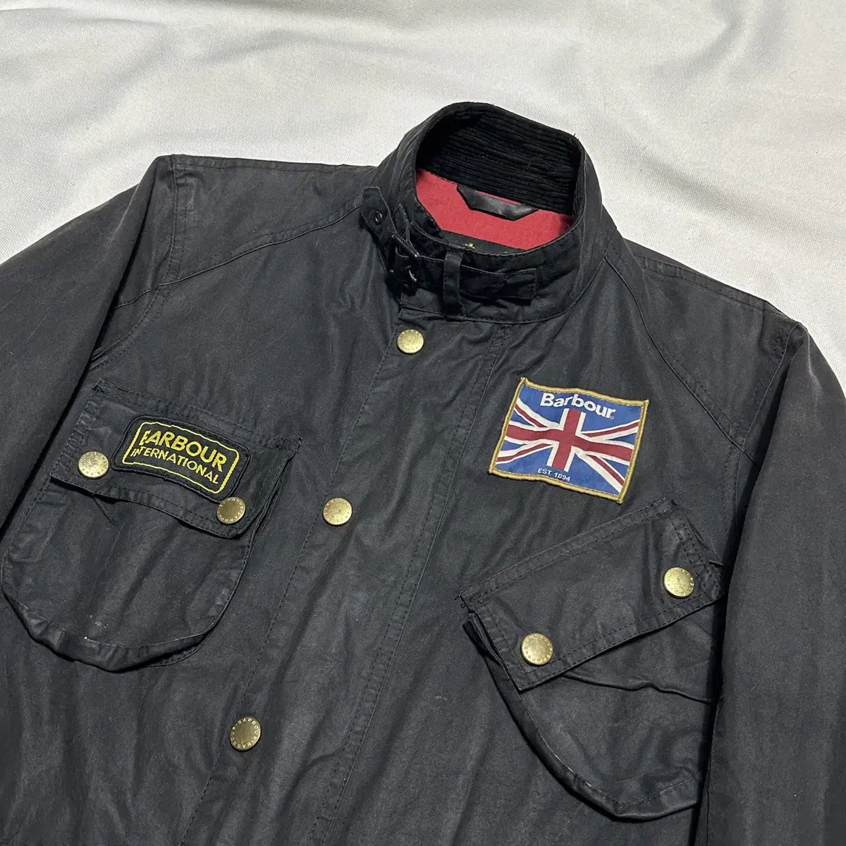 XS Barbour International UK Waxed Jacket