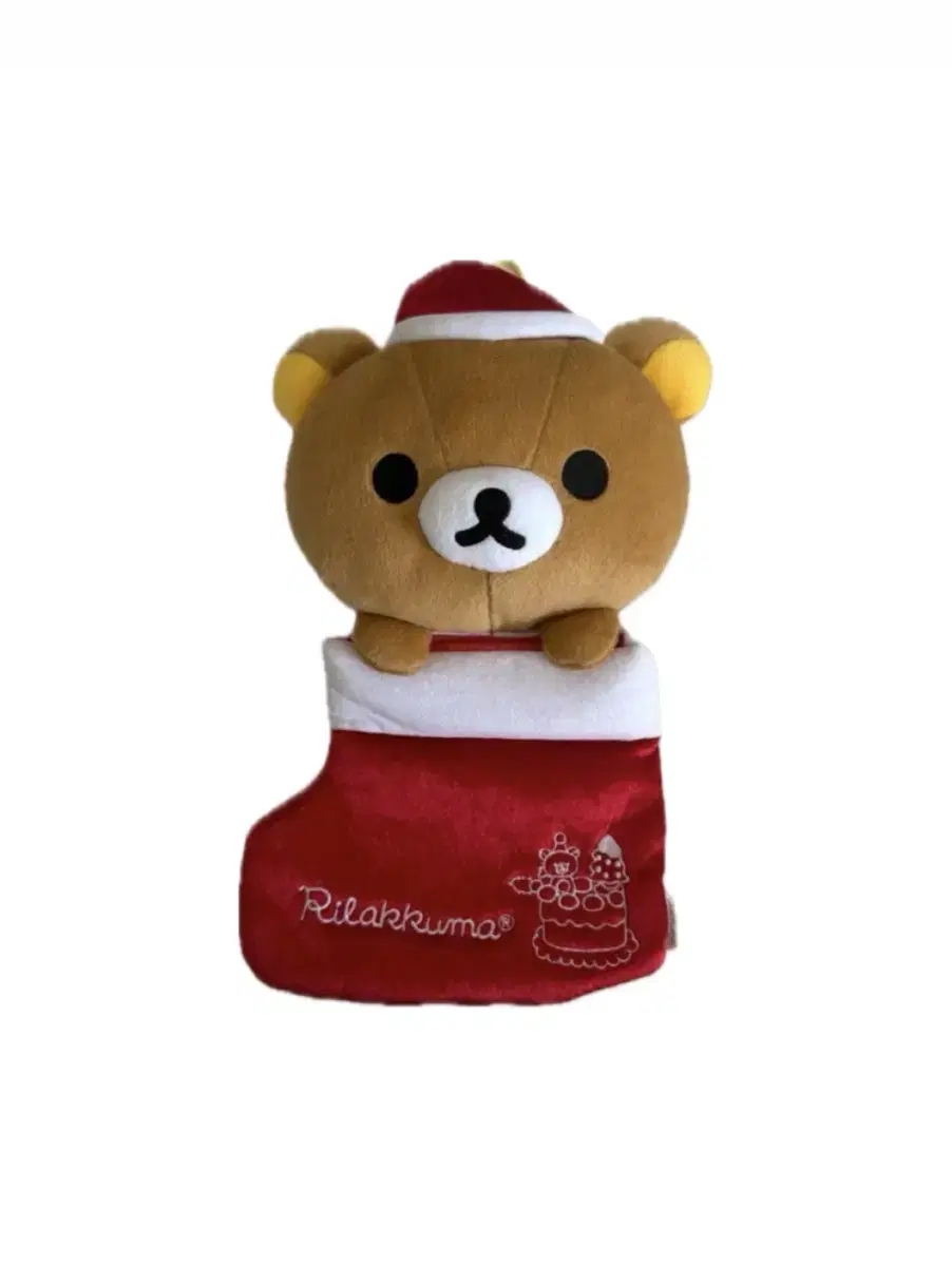 Classic Sanx Rilakkuma Christmas Santa Sock Doll