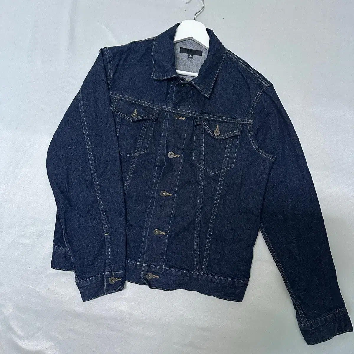 [L] Uniqlo Jeans Jacket Full Shop