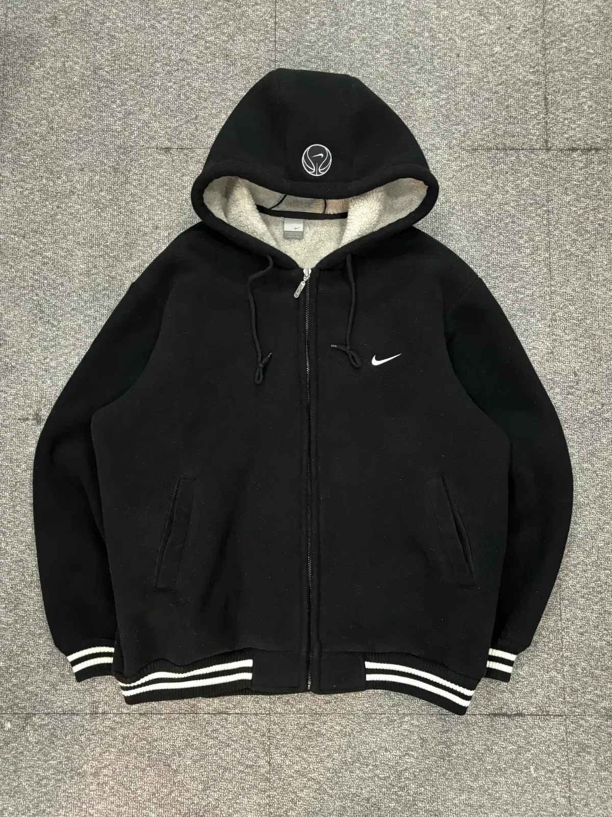 (2XL) 02s Nike Baskball Fleece Hoodie Zip Up