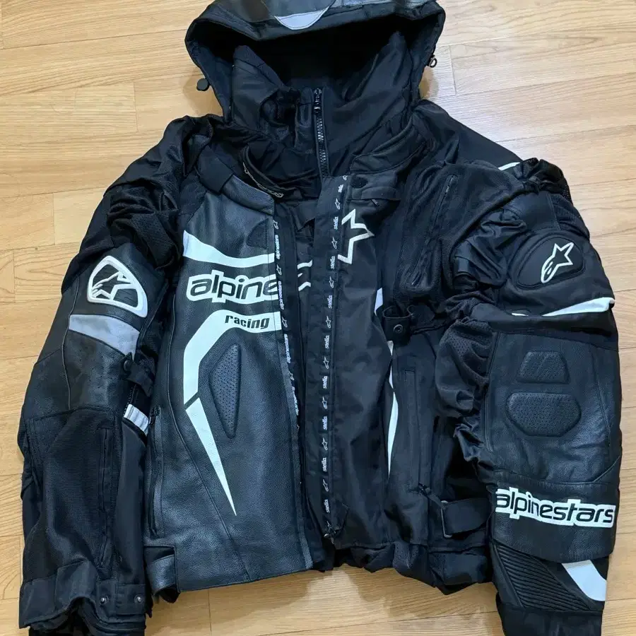 Alpinestar 모듈 업사이클 오버핏 봄버자켓