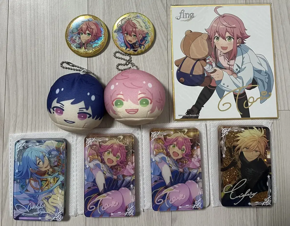 Anstatori Eiichi Yuzuru Wataru Badge Manju Color Paper Yusakoroto Goods