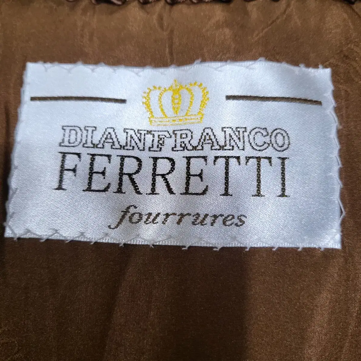 USA diantranco ferretti 후디드 휘메일 밍크코트 F