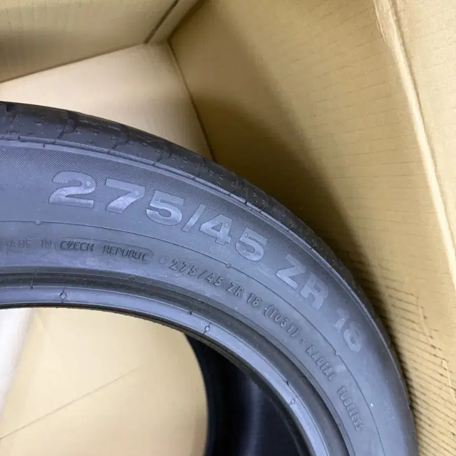 컨티넨탈중고타이어 스포츠 콘티 콘텍트3  275/45R18