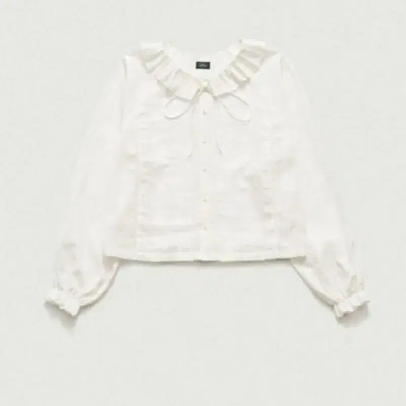 더바넷 ruffle collar blouse