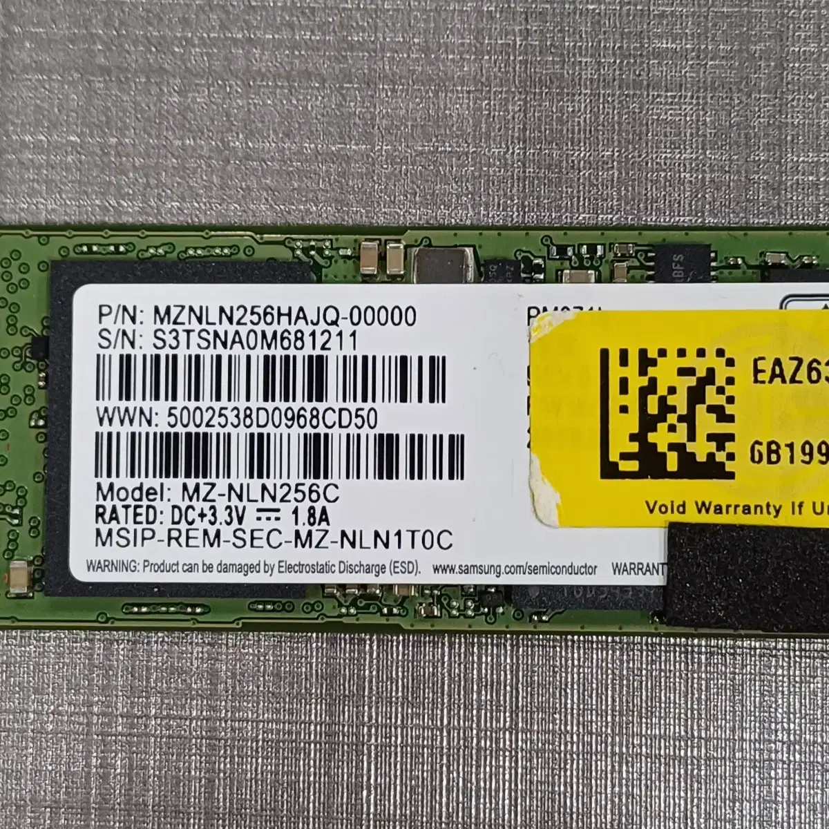 삼성 M.2 SATA 256GB (MZ-NLN256C)