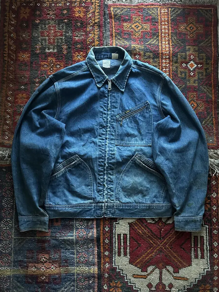 70s USA vintage LEE 91-B denim work jacket double l rrl