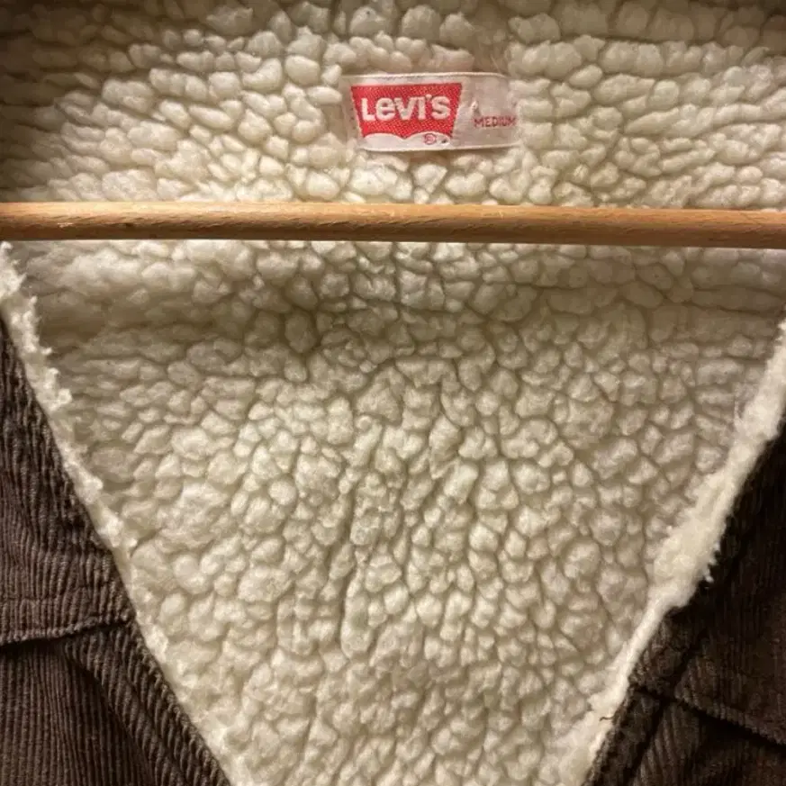 1980s Levis Shearling Corduro Vest