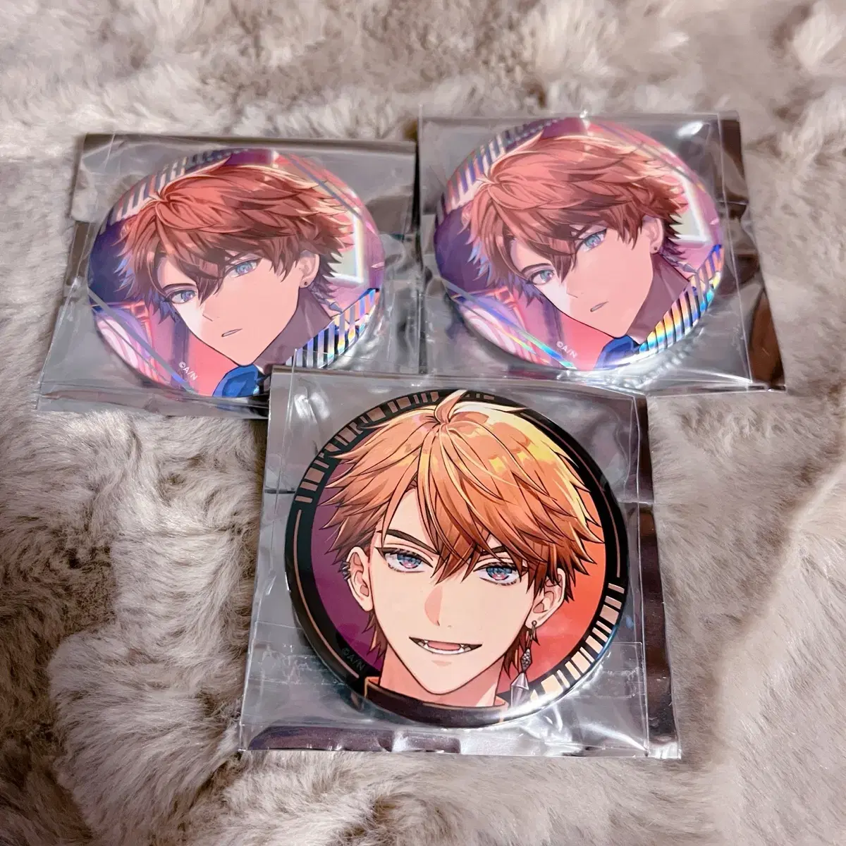 NIJISANJI 3SKM Kitami Yuusei Vahn Anniversary Can Badge