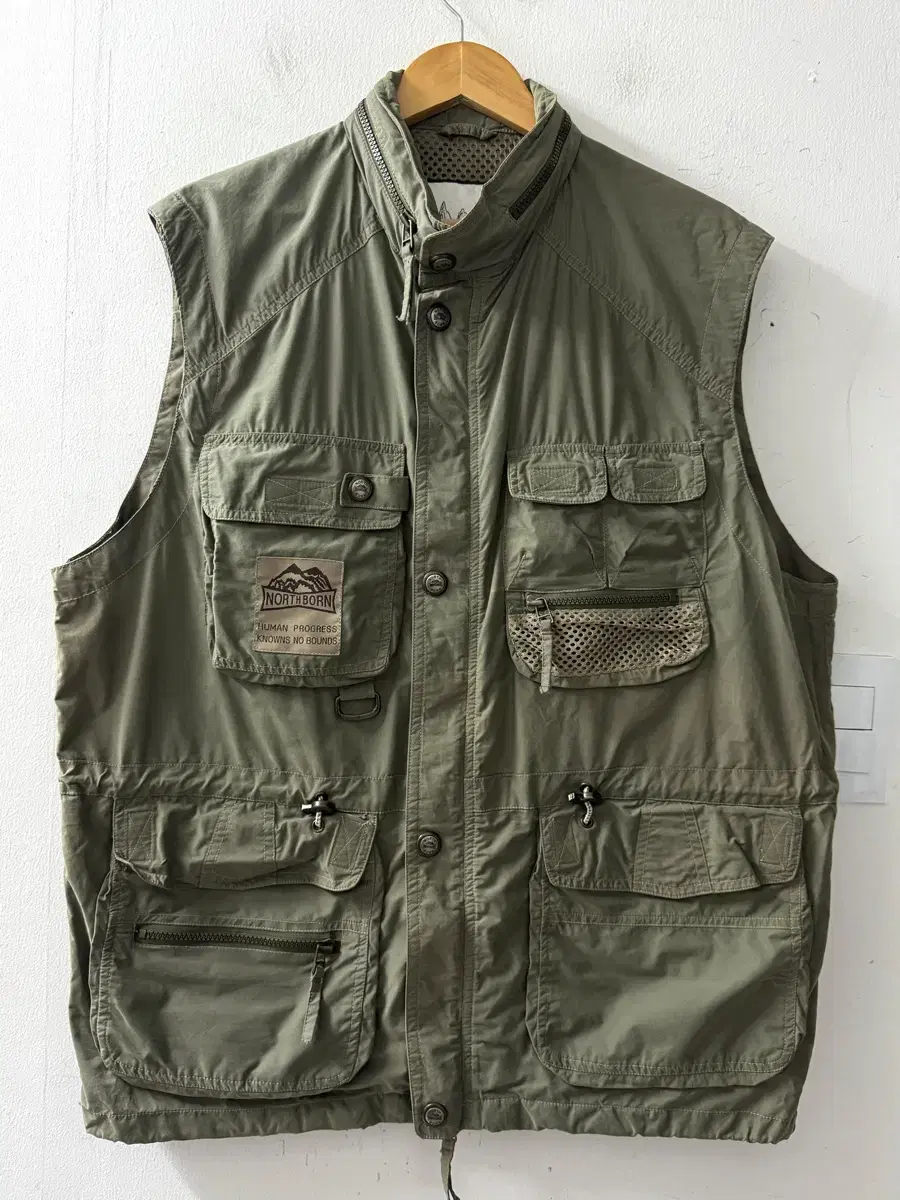 NORTHBORN Utility Tactical Fishing Camping Vest _ Khaki