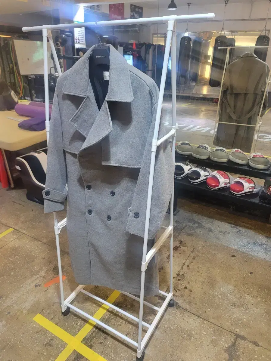 [Men's Large] Double Trench Coat 110-115