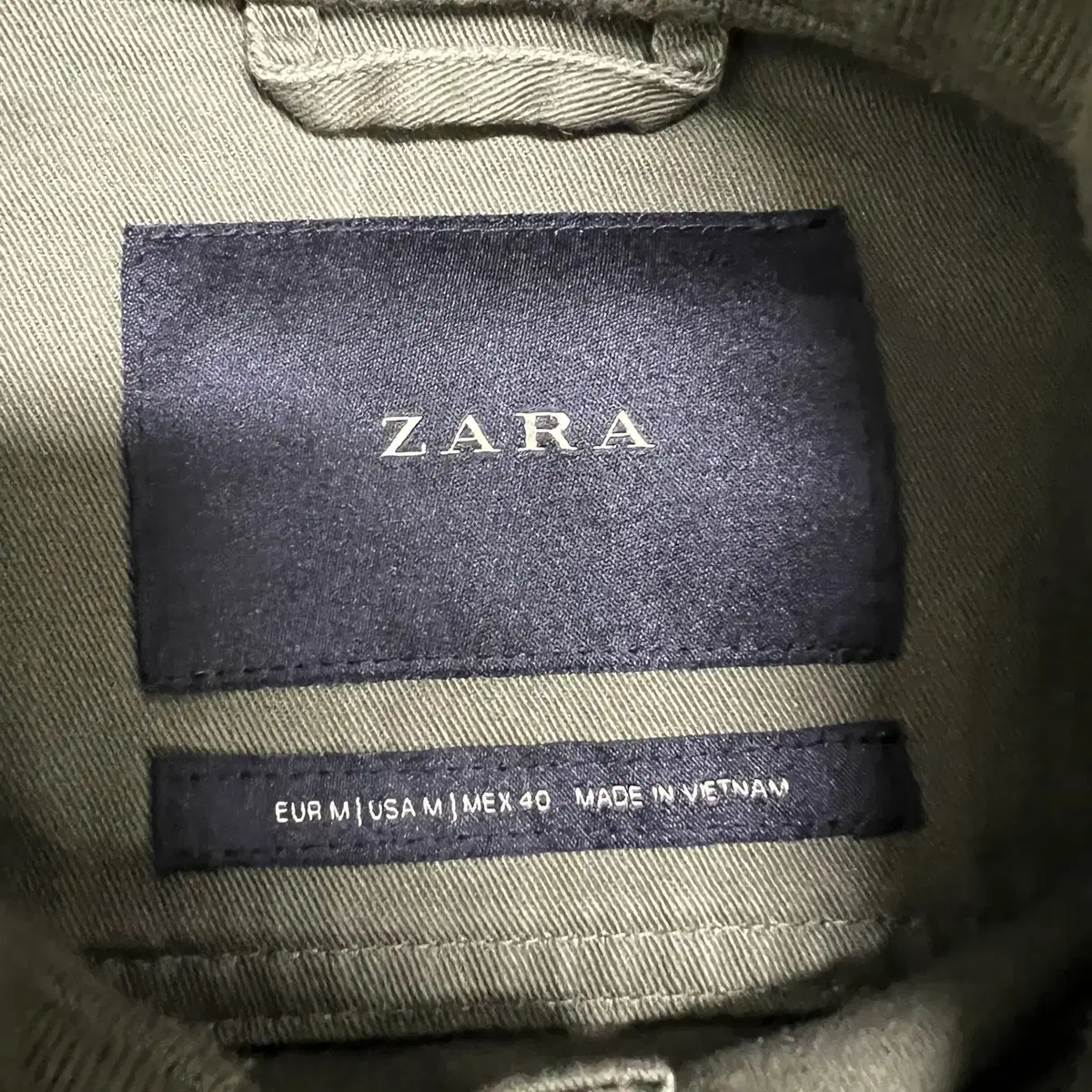 ZARA/자라밀리터리야상집업자켓/남성95/아우터/자켓/