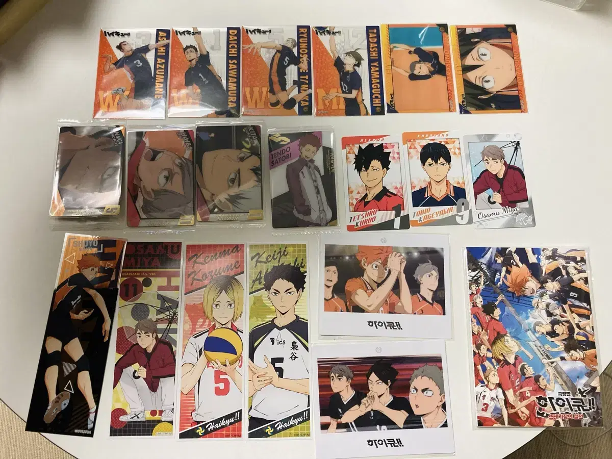 Haikyuu Goods bulk sell (long stickers, cards, postcards, etc.)