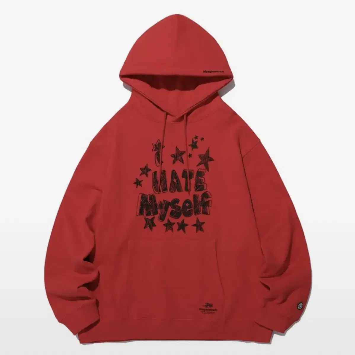 나이스고스트클럽 HATE HOODIE RED