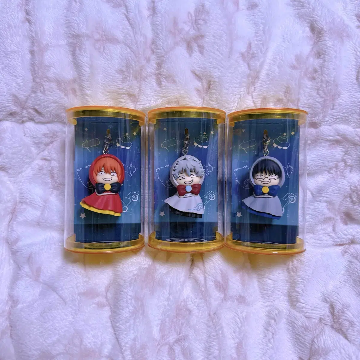 (New) Gintoki Kagura Shinpachi Terukoto Figure Set Anime Goods