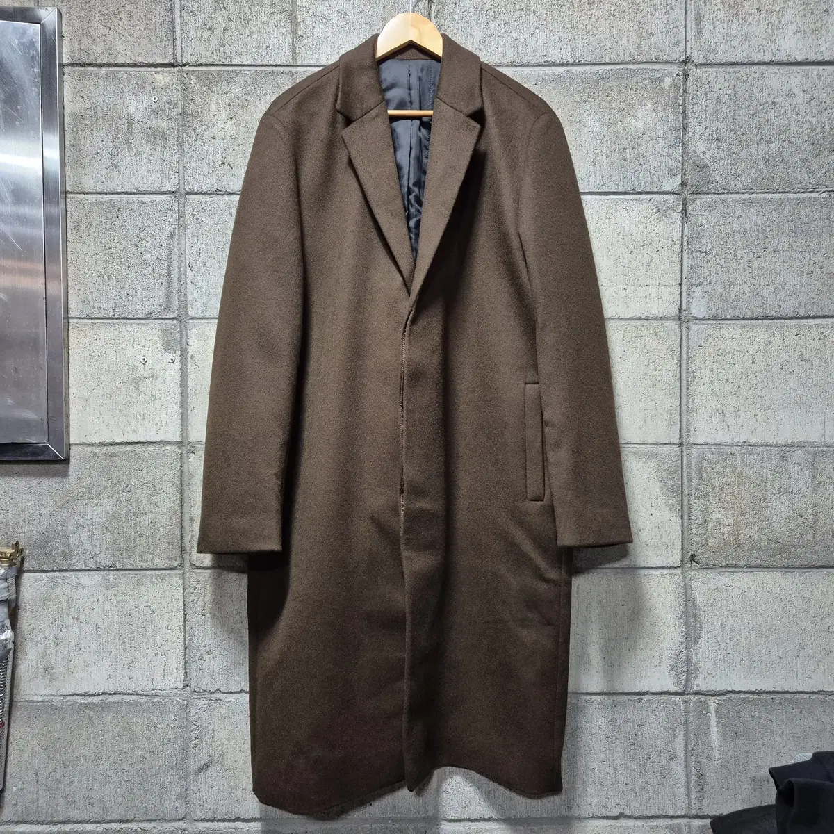 Drawstring Wool Coat L Cashmere (Item 13