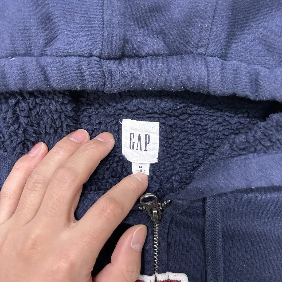 Gap 양털 후드집업