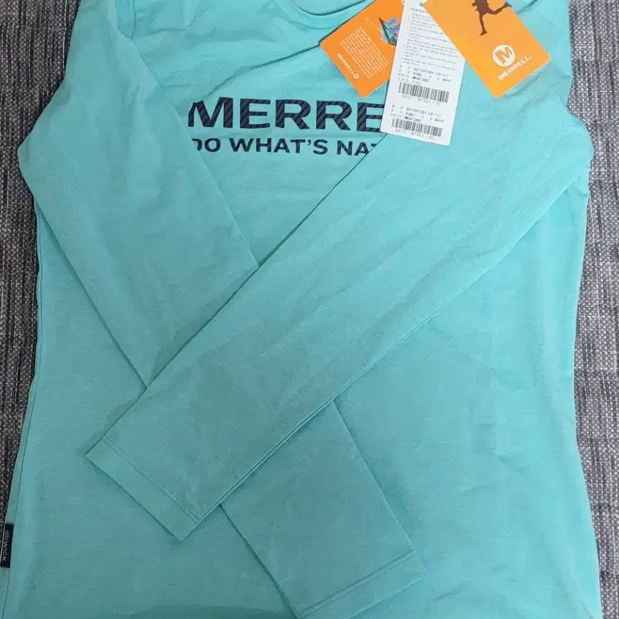 MERRELL 머렐 라운드 기능성 티셔츠 S(90) 민트색