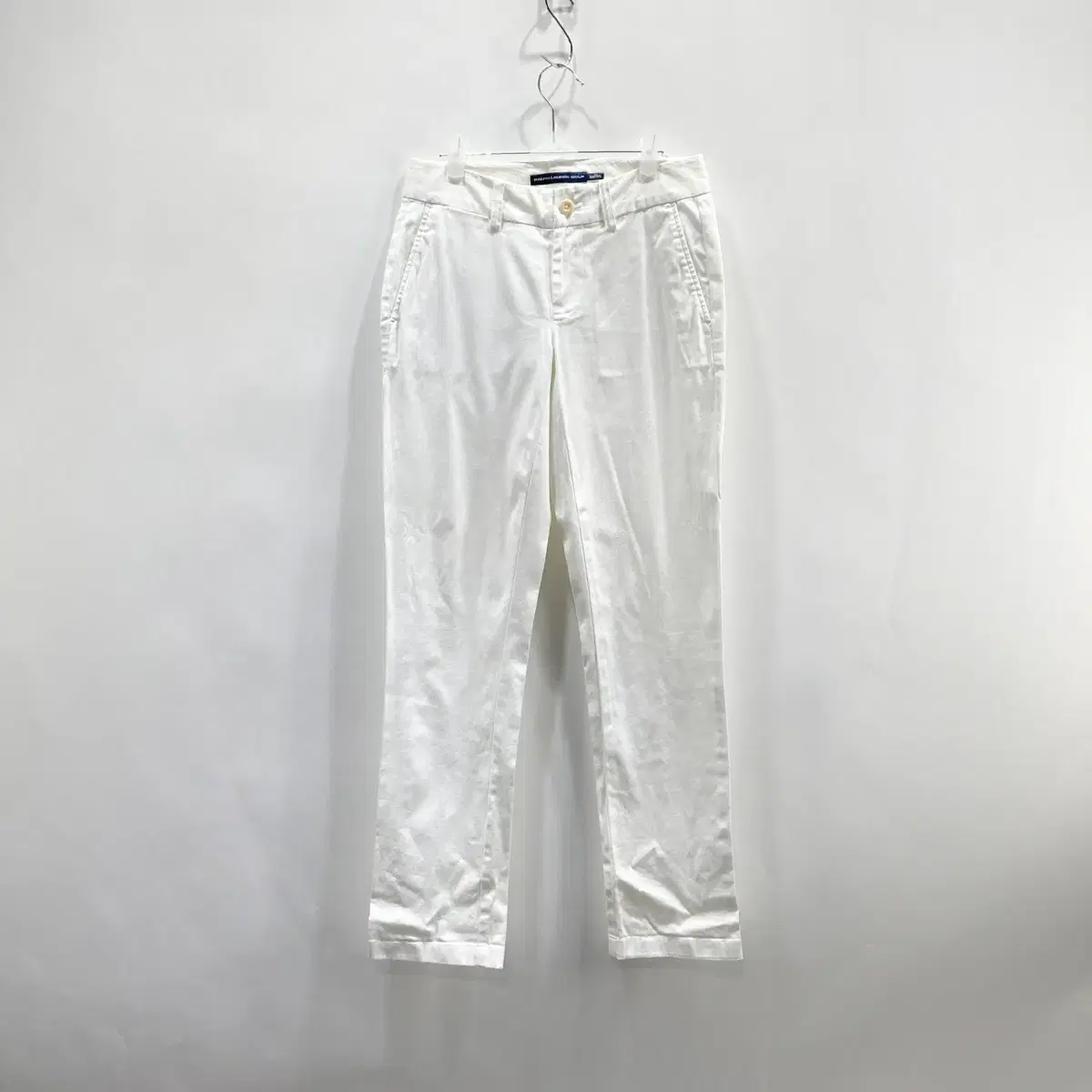 Ralph Lauren Golf Women's Trousers Cotton White Waist26-27 Permanent