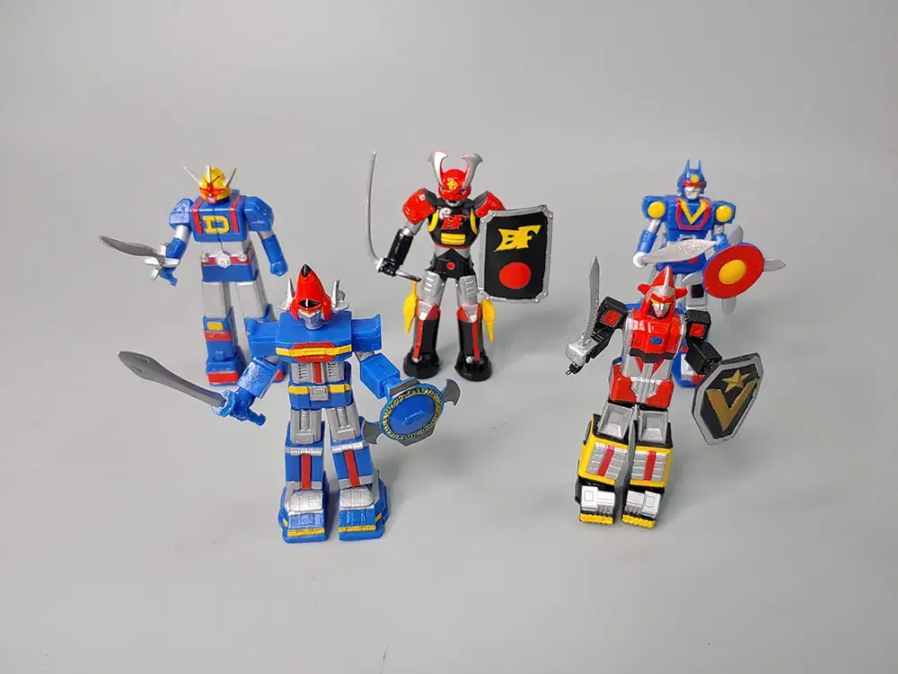 Vahn HG EX Super Sentai Robot Thermoelectric Series Complete 5-Piece Set