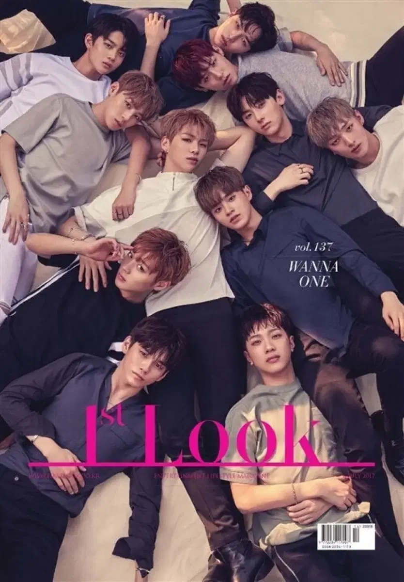 First Look Magazine wanna one sells photoshoots.