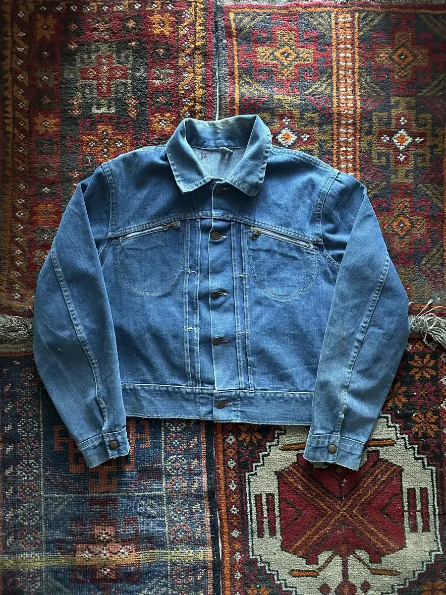 50s Vintage USA Sears Roebucks Western 2nd Generation Denim Jacket rrl