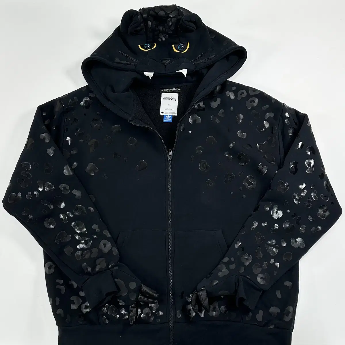 Adidas X Jeremy Scott Black Panther Hoodie Zip Up