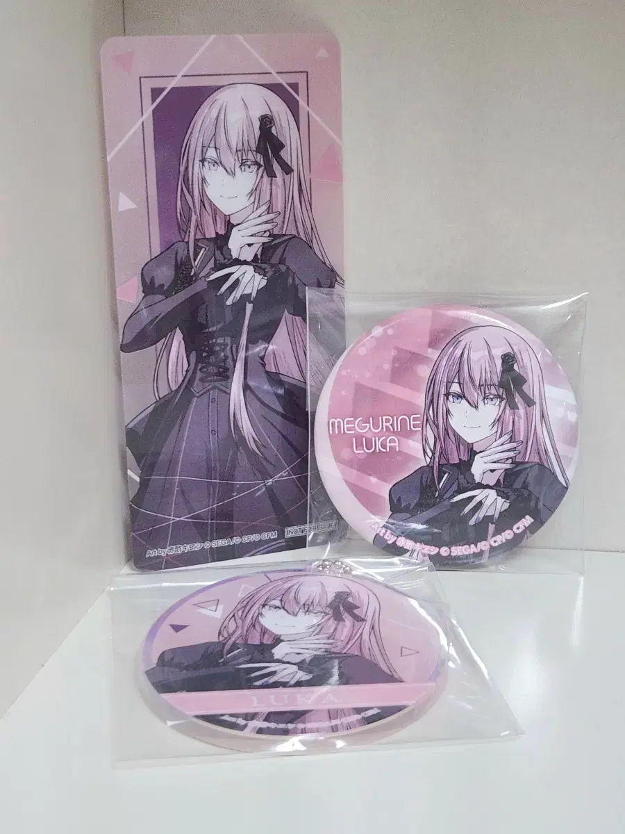 Bulk Pseudo Vocaloid Megurine Lecca Only Shop Sio Can Badge Acrylic Keyring